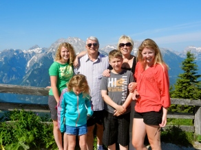 Grandma and Grandpa Rietkerk with the kids on top of the world